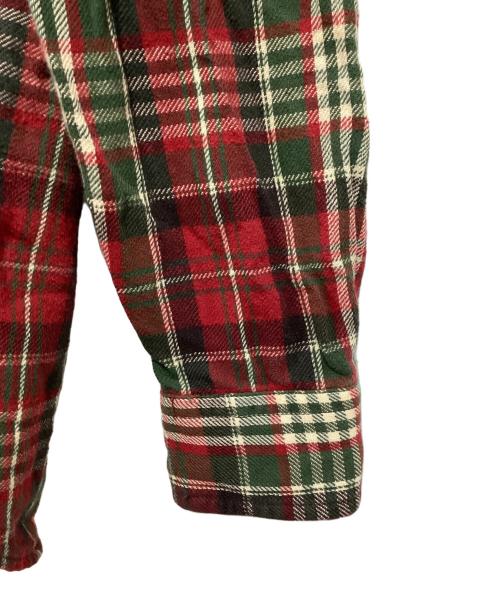 RRL（ダブルアールエル）RRL (ダブルアールエル) 長袖シャツ レッド×グリーン サイズ:Sの古着・服飾アイテム
