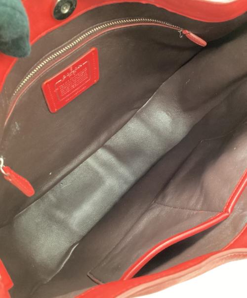 COACH（コーチ）COACH (コーチ) 2WAYバッグ レッドの古着・服飾アイテム