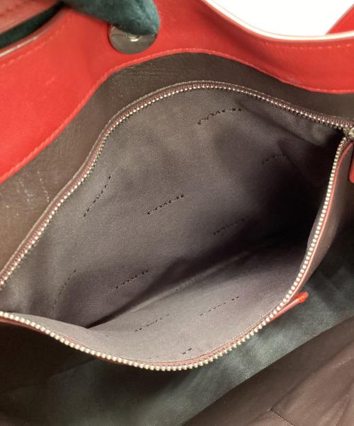 COACH（コーチ）COACH (コーチ) 2WAYバッグ レッドの古着・服飾アイテム