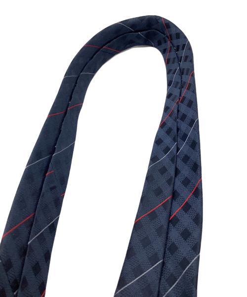 LOUIS VUITTON（ルイ ヴィトン）LOUIS VUITTON (ルイ ヴィトン) シルクネクタイ ネイビー×レッド サイズ:記載無しの古着・服飾アイテム