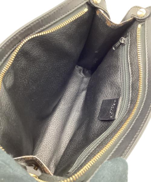 CELINE（セリーヌ）CELINE (セリーヌ) クラッチバッグ ブラック×ブラウンの古着・服飾アイテム