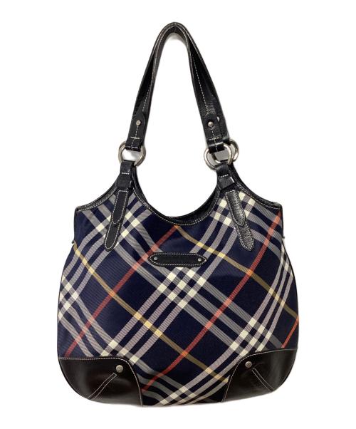 BURBERRY BLUE LABEL（バーバリー ブルー レーベル）BURBERRY BLUE LABEL (バーバリー ブルー レーベル) トートバッグ ネイビーの古着・服飾アイテム