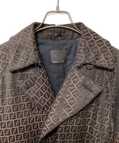 FENDI（フェンディ）FENDI (フェンディ) ダブルコート ブラウン サイズ:記載なしの古着・服飾アイテム