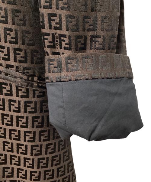 FENDI（フェンディ）FENDI (フェンディ) ダブルコート ブラウン サイズ:記載なしの古着・服飾アイテム