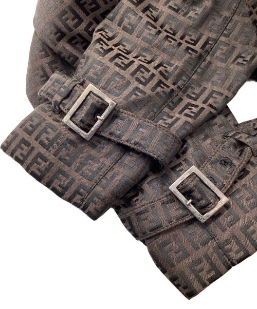 FENDI（フェンディ）FENDI (フェンディ) ダブルコート ブラウン サイズ:記載なしの古着・服飾アイテム