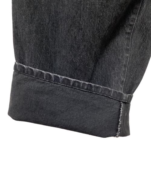 stein（シュタイン）stein (シュタイン) ワイドフックドジーンズ ブラック サイズ:Lの古着・服飾アイテム