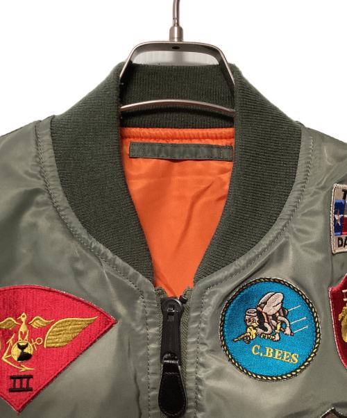 AVIREX（アヴィレックス）AVIREX (アヴィレックス) フライトジャケット カーキ サイズ:Lの古着・服飾アイテム