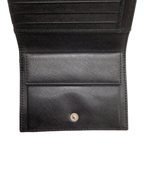 PRADA（プラダ）PRADA (プラダ) 3つ折り財布 ブラックの古着・服飾アイテム