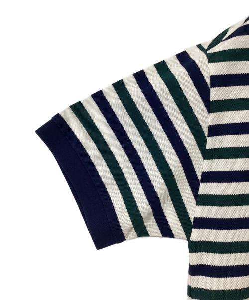 FRED PERRY（フレッドペリー）FRED PERRY (フレッドペリー) BEAMS (ビームス) ポロシャツ グリーン×ネイビー×ホワイト サイズ:S 未使用品の古着・服飾アイテム