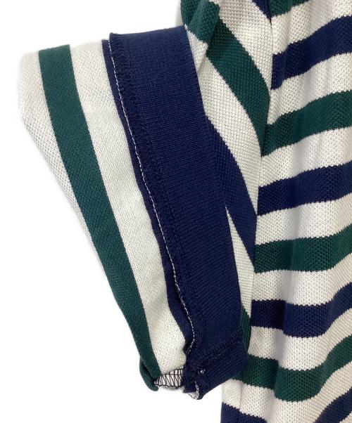 FRED PERRY（フレッドペリー）FRED PERRY (フレッドペリー) BEAMS (ビームス) ポロシャツ グリーン×ネイビー×ホワイト サイズ:S 未使用品の古着・服飾アイテム