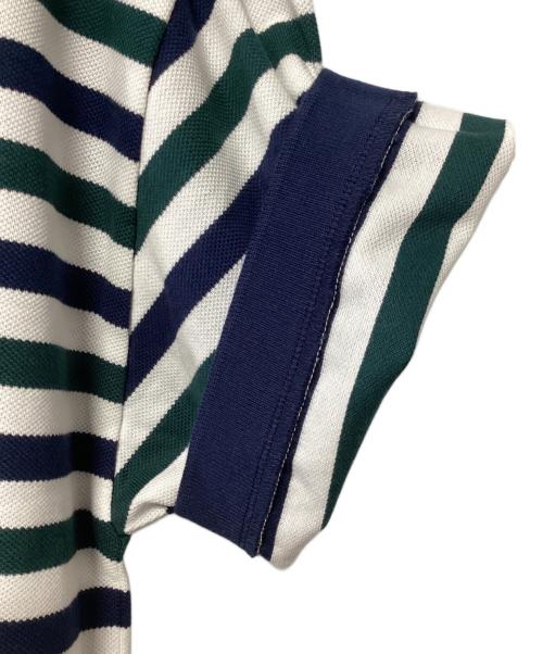 FRED PERRY（フレッドペリー）FRED PERRY (フレッドペリー) BEAMS (ビームス) ポロシャツ グリーン×ネイビー×ホワイト サイズ:S 未使用品の古着・服飾アイテム