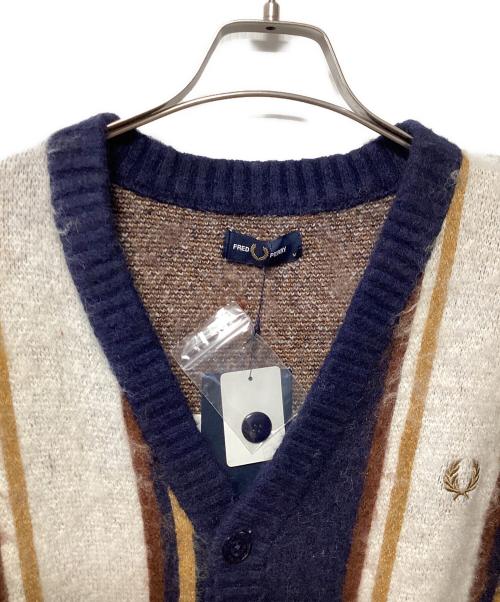 FRED PERRY（フレッドペリー）FRED PERRY (フレッドペリー) 厚手カーディガン ネイビー サイズ:M 未使用品の古着・服飾アイテム