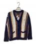 FRED PERRY（フレッドペリー）の古着「厚手カーディガン」｜ネイビー