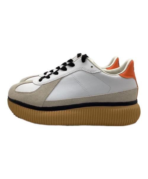 Onitsuka Tiger（オニツカタイガー）Onitsuka Tiger (オニツカタイガー) ローカットスニーカー ホワイト×オレンジ サイズ:24の古着・服飾アイテム
