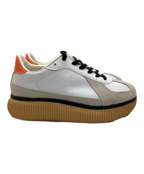 Onitsuka Tiger（オニツカタイガー）Onitsuka Tiger (オニツカタイガー) ローカットスニーカー ホワイト×オレンジ サイズ:24の古着・服飾アイテム