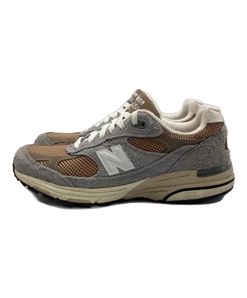 NEW BALANCE（ニューバランス）NEW BALANCE (ニューバランス) ローカットスニーカー ライトグレー×ブラウン サイズ:26の古着・服飾アイテム