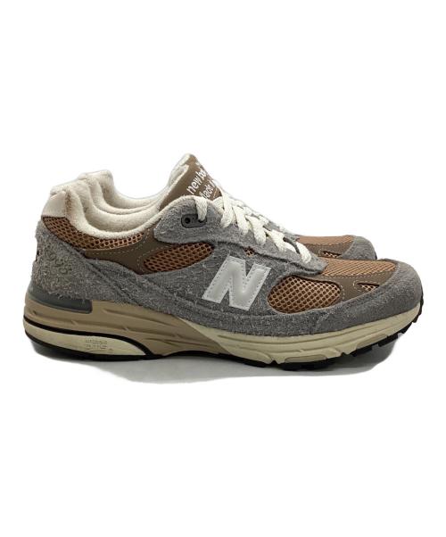 NEW BALANCE（ニューバランス）NEW BALANCE (ニューバランス) ローカットスニーカー ライトグレー×ブラウン サイズ:26の古着・服飾アイテム