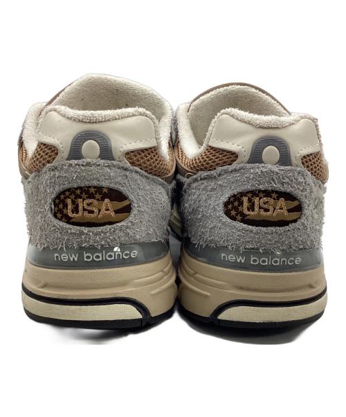 NEW BALANCE（ニューバランス）NEW BALANCE (ニューバランス) ローカットスニーカー ライトグレー×ブラウン サイズ:26の古着・服飾アイテム