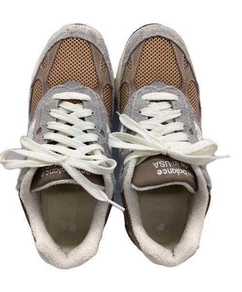 NEW BALANCE（ニューバランス）NEW BALANCE (ニューバランス) ローカットスニーカー ライトグレー×ブラウン サイズ:26の古着・服飾アイテム