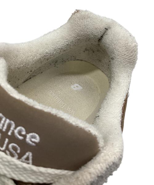 NEW BALANCE（ニューバランス）NEW BALANCE (ニューバランス) ローカットスニーカー ライトグレー×ブラウン サイズ:26の古着・服飾アイテム