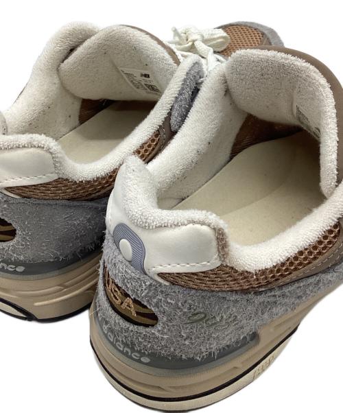 NEW BALANCE（ニューバランス）NEW BALANCE (ニューバランス) ローカットスニーカー ライトグレー×ブラウン サイズ:26の古着・服飾アイテム