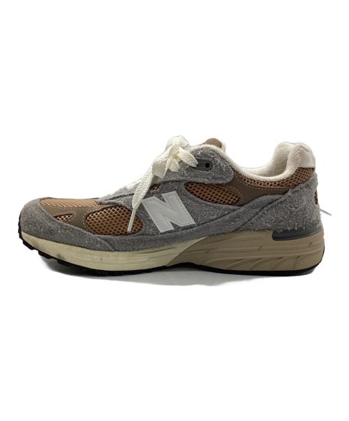 NEW BALANCE（ニューバランス）NEW BALANCE (ニューバランス) ローカットスニーカー ライトグレー×ブラウン サイズ:26の古着・服飾アイテム