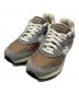NEW BALANCE（ニューバランス）の古着「ローカットスニーカー」｜ライトグレー×ブラウン