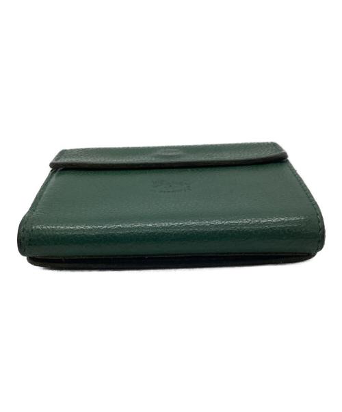 IL BISONTE（イル ビゾンテ）IL BISONTE (イル ビゾンテ) 2つ折り財布 グリーンの古着・服飾アイテム