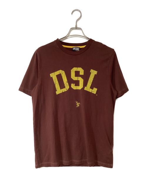 DIESEL（ディーゼル）DIESEL (ディーゼル) 半袖カットソー ブラウン サイズ:Lの古着・服飾アイテム