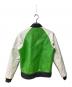 KADOYA (カドヤ) レザースタジャン グリーン×ホワイト サイズ:L：30000円