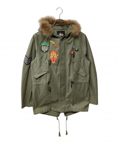 スペシャル　00s stussy モッズコート　岡山チャプター限定　ミリタリー 中古・古着通販】stussy (ステューシー) モッズコート カーキ サイズ