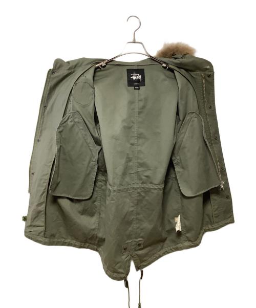 stussy（ステューシー）stussy (ステューシー) モッズコート カーキ サイズ:MEDIUMの古着・服飾アイテム