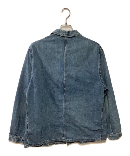 BLUE BLUE（ブルーブルー）BLUE BLUE (ブルーブルー) ライトデニムフレンチチャイナワークジャケット ブルー サイズ:2の古着・服飾アイテム