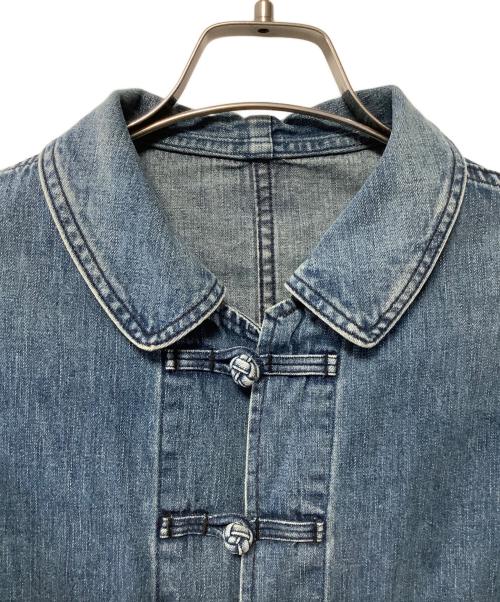 BLUE BLUE（ブルーブルー）BLUE BLUE (ブルーブルー) ライトデニムフレンチチャイナワークジャケット ブルー サイズ:2の古着・服飾アイテム