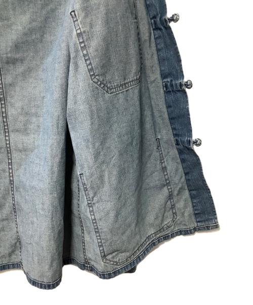 BLUE BLUE（ブルーブルー）BLUE BLUE (ブルーブルー) ライトデニムフレンチチャイナワークジャケット ブルー サイズ:2の古着・服飾アイテム