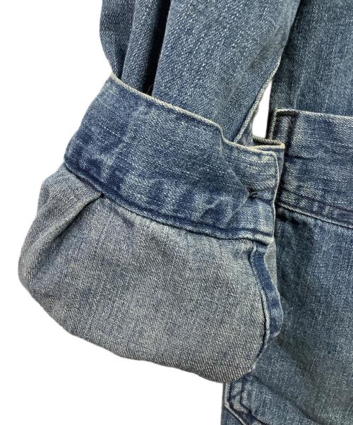 BLUE BLUE（ブルーブルー）BLUE BLUE (ブルーブルー) ライトデニムフレンチチャイナワークジャケット ブルー サイズ:2の古着・服飾アイテム
