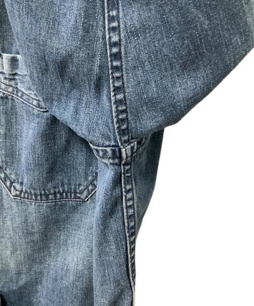 BLUE BLUE（ブルーブルー）BLUE BLUE (ブルーブルー) ライトデニムフレンチチャイナワークジャケット ブルー サイズ:2の古着・服飾アイテム