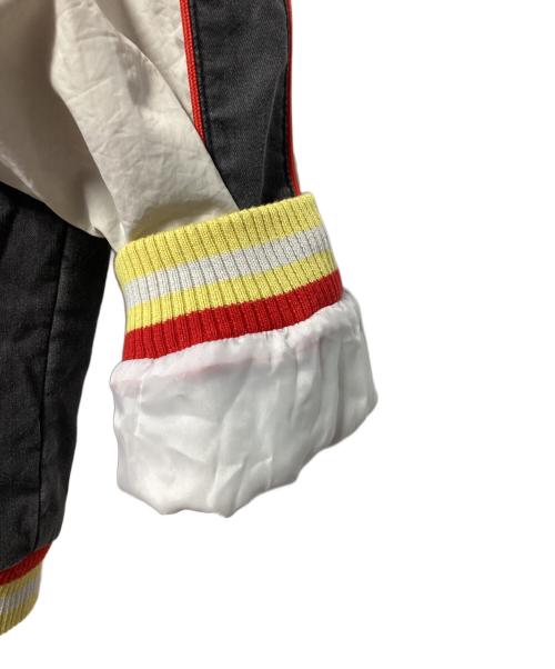 HOUSTON（ヒューストン）HOUSTON (ヒューストン) インディゴスカジャン「TIGER」 ブラック×ライトグレー サイズ:LARGEの古着・服飾アイテム