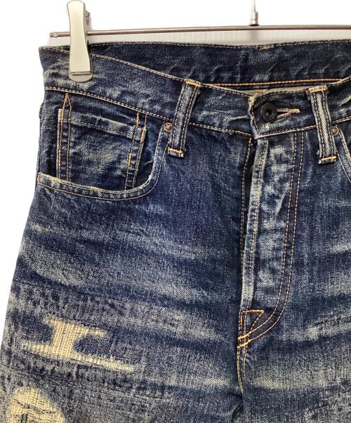 KAPITAL（キャピタル）KAPITAL (キャピタル) ダメージ加工ジーンズ インディゴ サイズ:1の古着・服飾アイテム