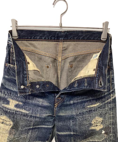 KAPITAL（キャピタル）KAPITAL (キャピタル) ダメージ加工ジーンズ インディゴ サイズ:1の古着・服飾アイテム