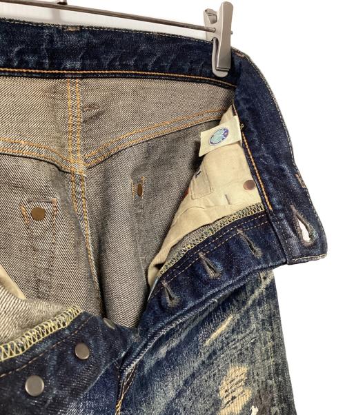 KAPITAL（キャピタル）KAPITAL (キャピタル) ダメージ加工ジーンズ インディゴ サイズ:1の古着・服飾アイテム