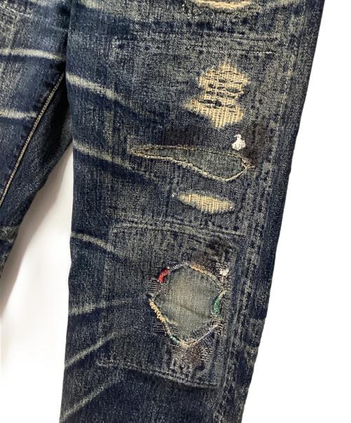 KAPITAL（キャピタル）KAPITAL (キャピタル) ダメージ加工ジーンズ インディゴ サイズ:1の古着・服飾アイテム