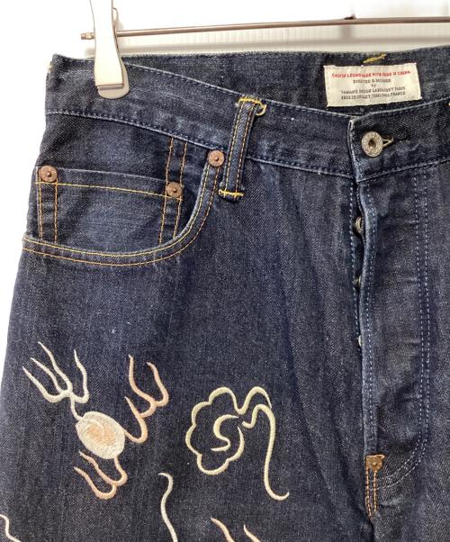 EVISU（エヴィス）EVISU (エヴィス) 龍虎刺繍デニムパンツ インディゴ サイズ:34の古着・服飾アイテム