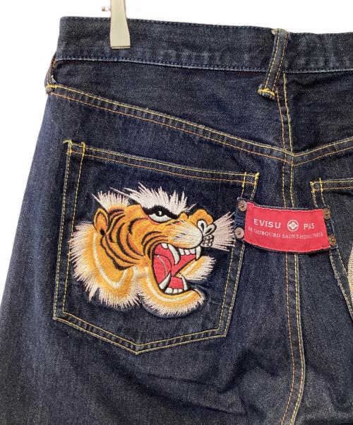 EVISU（エヴィス）EVISU (エヴィス) 龍虎刺繍デニムパンツ インディゴ サイズ:34の古着・服飾アイテム