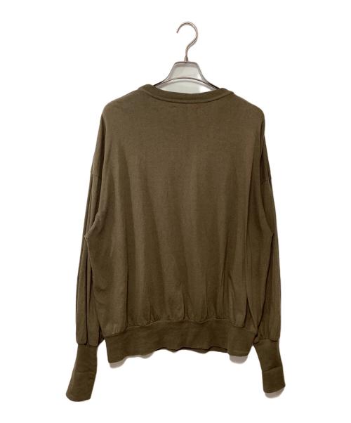 barbell object（バーベルオブジェクト）barbell object (バーベルオブジェクト) 薄手ニット カーキ サイズ:looseの古着・服飾アイテム