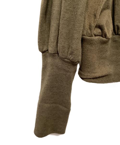barbell object（バーベルオブジェクト）barbell object (バーベルオブジェクト) 薄手ニット カーキ サイズ:looseの古着・服飾アイテム
