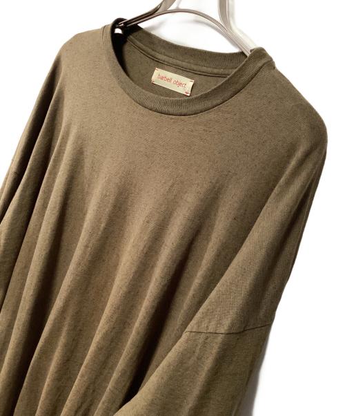barbell object（バーベルオブジェクト）barbell object (バーベルオブジェクト) 薄手ニット カーキ サイズ:looseの古着・服飾アイテム