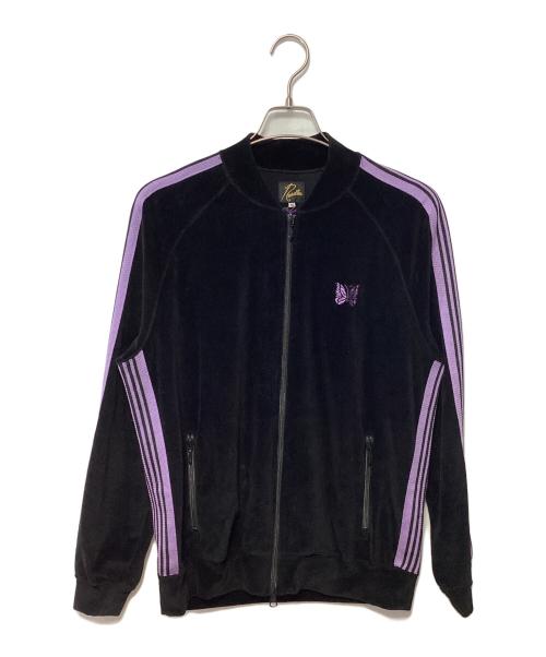 Needles（ニードルズ）Needles (ニードルズ) ベロアトラックジャケット ブラック×パープル サイズ:Mの古着・服飾アイテム