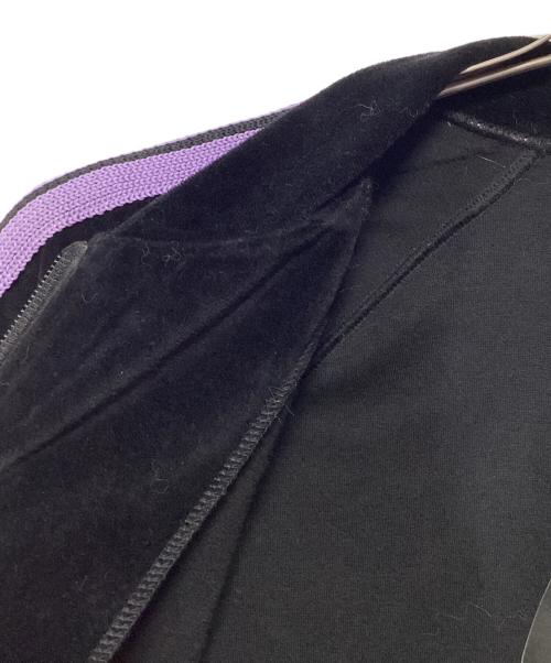 Needles（ニードルズ）Needles (ニードルズ) ベロアトラックジャケット ブラック×パープル サイズ:Mの古着・服飾アイテム