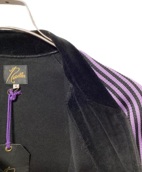 Needles（ニードルズ）Needles (ニードルズ) ベロアトラックジャケット ブラック×パープル サイズ:Mの古着・服飾アイテム
